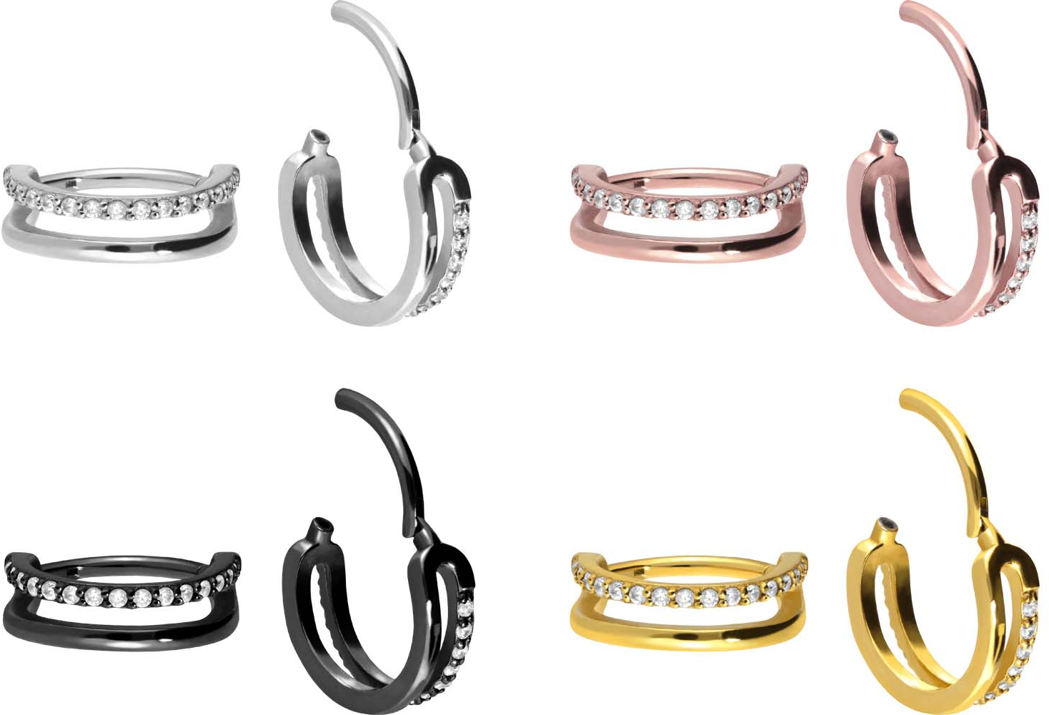 PIERCINGLINE Anhänger Aus Chirurgenstahl Für Clicker & Kreolen – 4x13 Mm, Silber, Passt Für Stäbe Bis 2 Mm Stärke